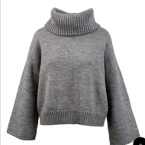 J.ING Bria Grey Cowl Neck Sweater
